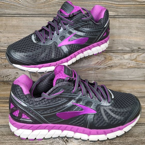 Brooks Shoes - Brooks Ariel 16 (Like New) Charcoal/Purple Running Shoes Womens Size 7D